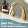 Widespread Faucet 2-handle Bathroom Faucet with Drain 1.2 GPM