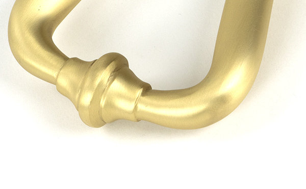 Art Deco Satin Brass Slimline Door Knocker