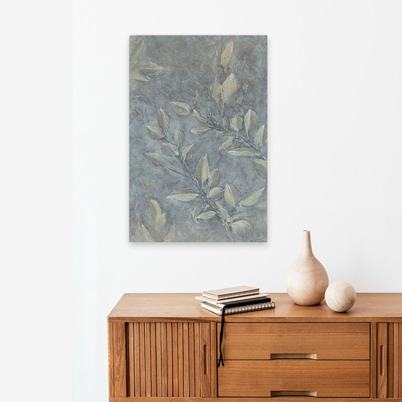 Impression de feuilles - Art contemporain de feuilles, H 24 po x l 16 po