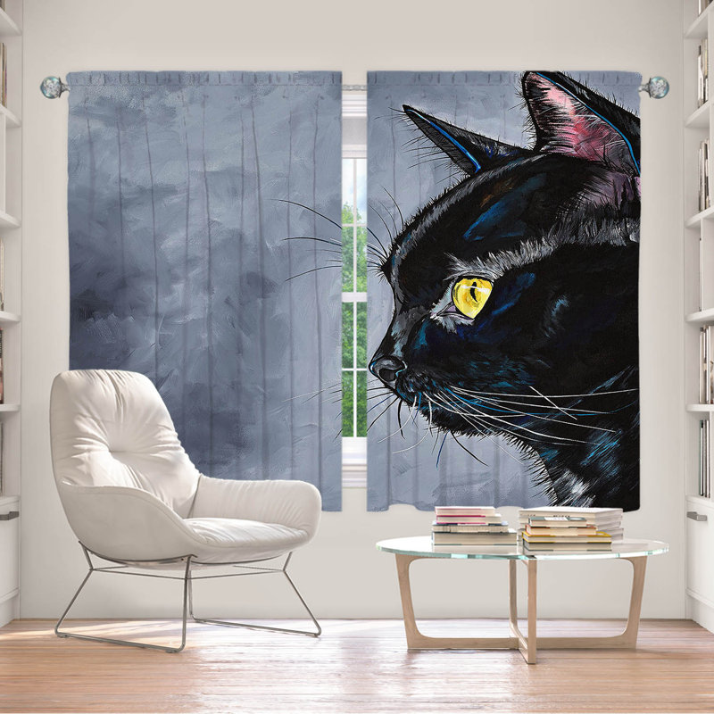 Paire de rideaux obscurcissant en polyester Gafita, L 56 po x L 78 po