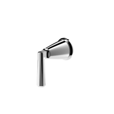 Inverseur de douche de la collection Z: commande de colonne de garniture à 2 voies à une poignée avec valve de dérivation incluse - chrome poli