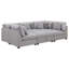 Canapé modulaire modulaire avec repose-pieds caché