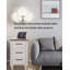 Table de chevet moderne avec station de charge et tablette ouverte-263285905