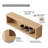 24" Natural Wood Veneer with Engineered Plywood Wall Bathroom Shelves-1785113914
