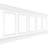 Ashford Square Panel Traditional Wainscot Paneling Kit-90470894