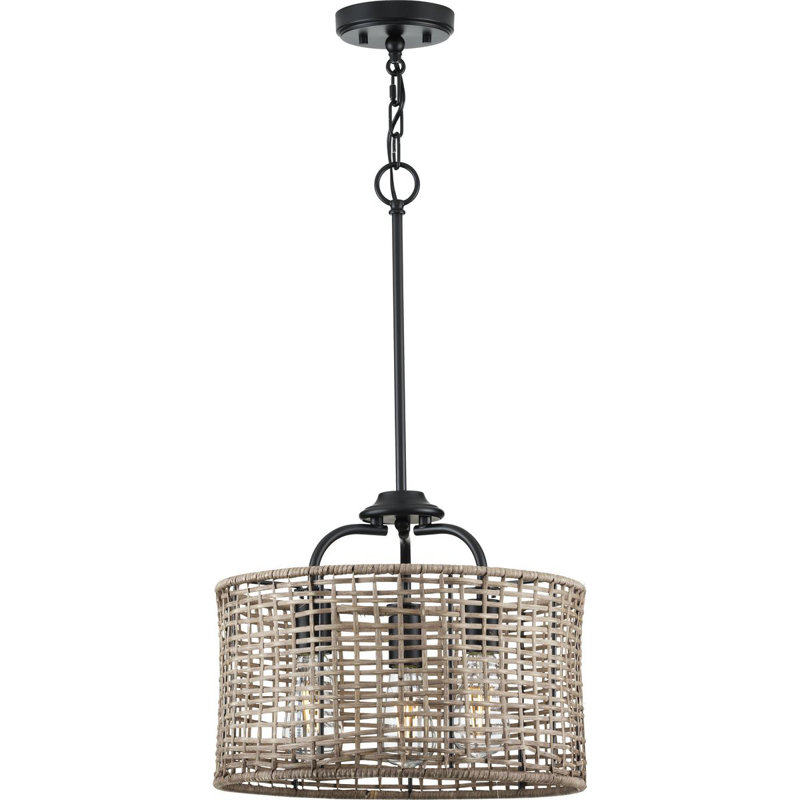 Plafonnier semi-encastré 3 lumières 15,63 po