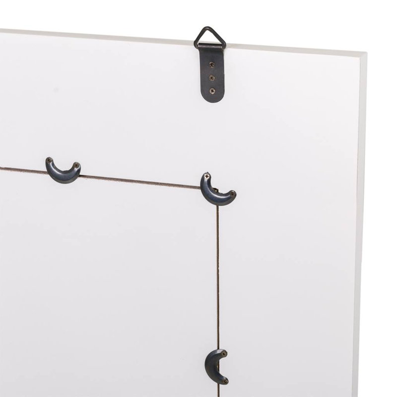 Dorris Wood Flat Wall Mirror