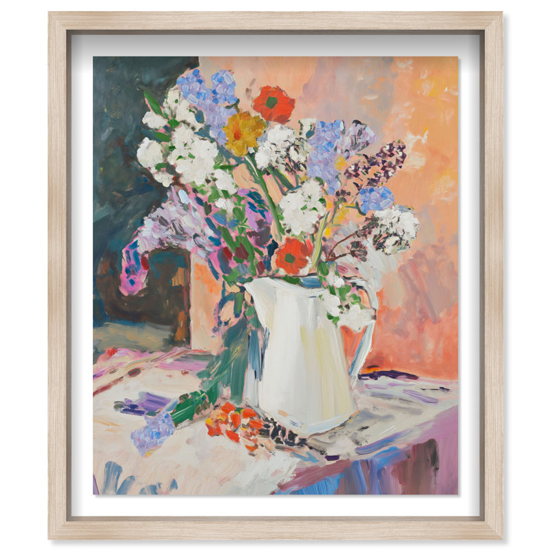Ridgeway Still Life Lilac Shadowbox Floral & Botanical Print by Oliver Gal, Black Frame, 16 x 20, 21.5"H x 17.5"W