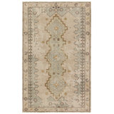 Jaipur Living Pathos Hand-Knotted Medallion Tan/ Green Area Rug (8'X11')