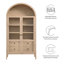 Vitrine de rangement arquée 74 po Nolan-107335490