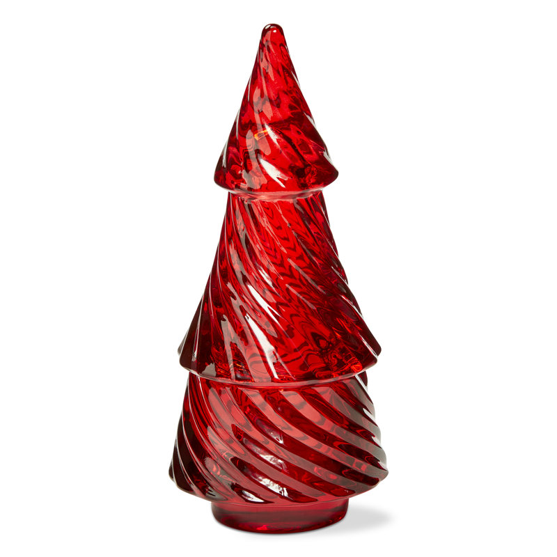 Photophore en verre, Rouge