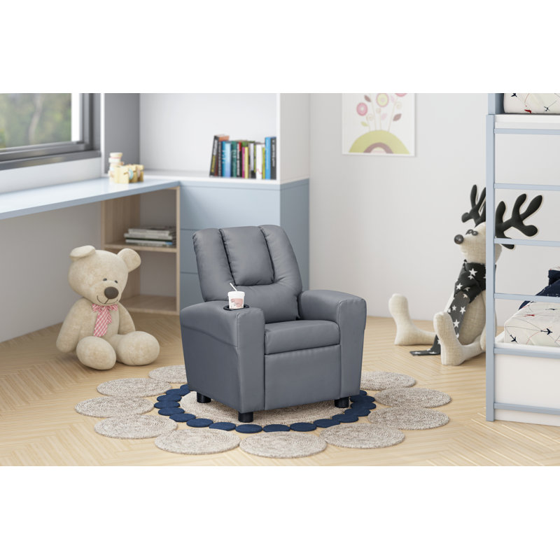Chase Kids Recliner Vegan Leather Mink, Mink