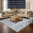 Versus Floral Antique Beige Ocean Fringed Area Rug-107727433