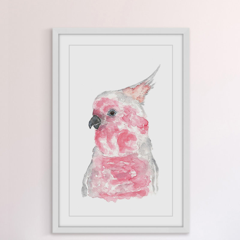 «Major Mitchell’S Cockatoo» par Thimble Sparrow, reproduction encadrée, H 24 po x l 16 po x P 1,5 po