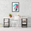 Banksy Smile Graffiti Framed Art - Framed Print