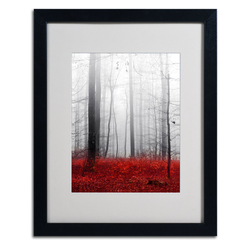 Little Red Carpet Black Framed Canvas Wall Art, 18x24
