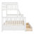 Bunk Bed with Ladder and Drawers-1828535390