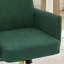 Chaise de bureau verte à dossier moyen, tissu rayé, conception ergonomique, excellent choix pour travailler ou se détendre, la conception à dossier moyen offre une meilleure expérience d'assise-1651118373
