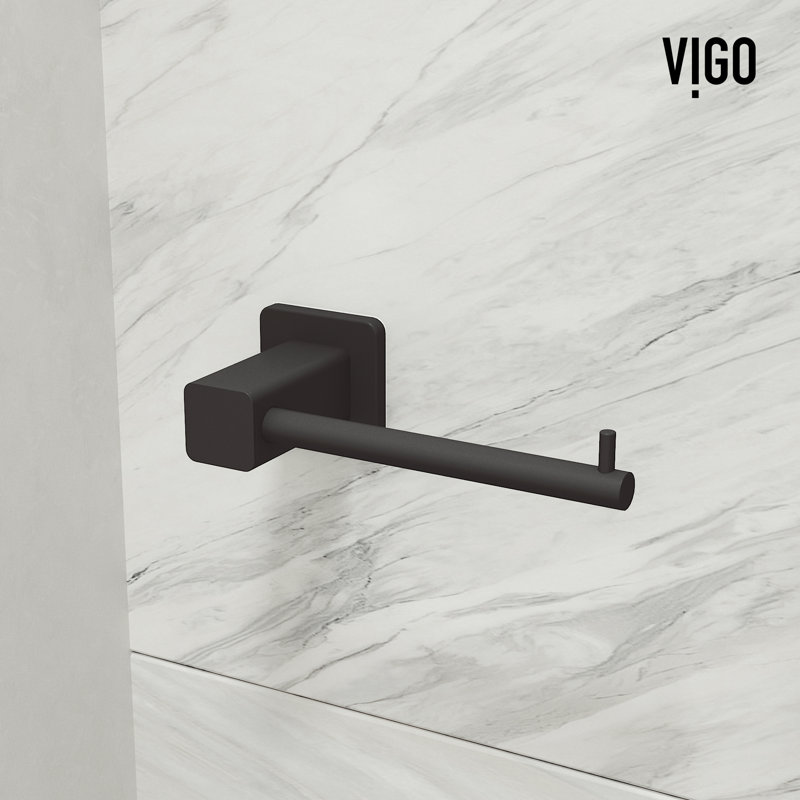 Ensemble de quincaillerie de salle de bain 3 pièces VIGO Meridian, Noir mat