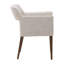 Booker Oak Wood Upholstered Dining Chair, Cream