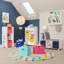 RiverRidge Kids Wall Mounted Bookshelf and Toy Storage Organizer for Playroom, Nursery, and Reading Book Nook - White