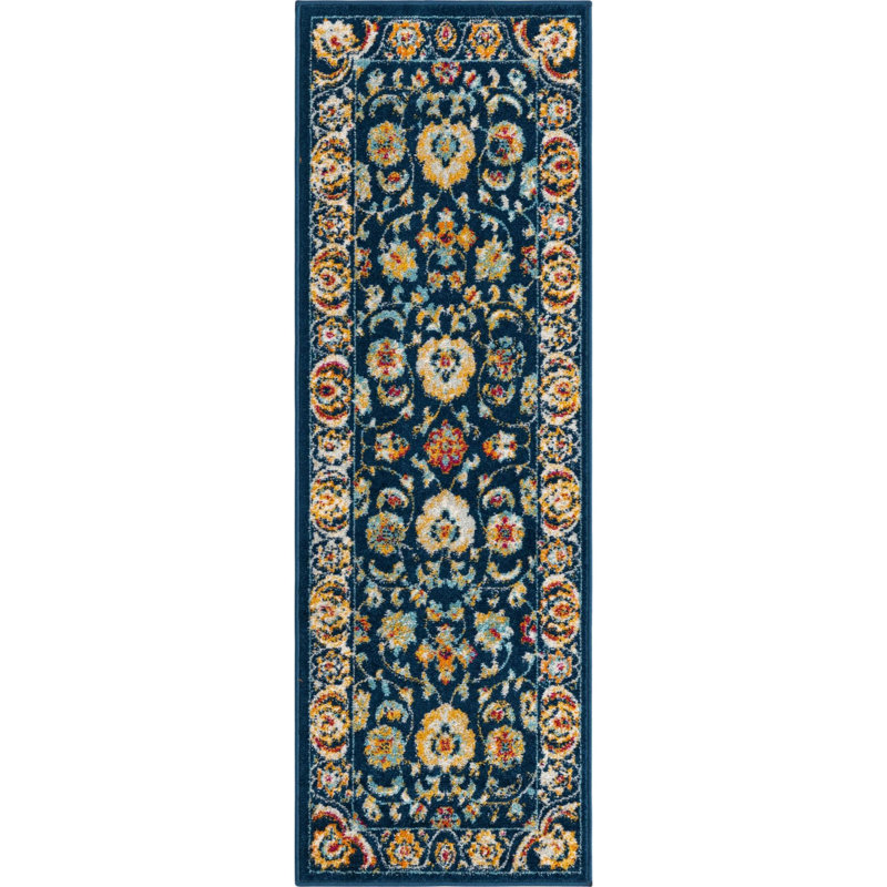 Tapis de couloir traditionnel Carollou, Tapis de couloir 2 pi x 6 pi