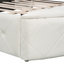 Lit plateforme capitonné avec rangement-368739361
