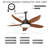 42" 5 - Blade Outdoor Plug-In Ceiling Fan With Led Light And Remote Control