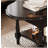 Minimalist vintage oval solid wood coffee table-110778842