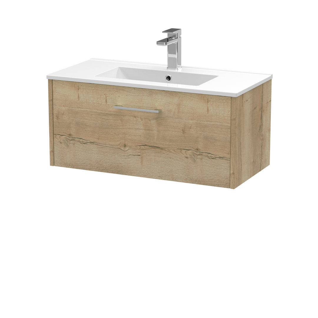 Juno 800mm Single Bathroom Vanity with Integrated Vitreous China Basin