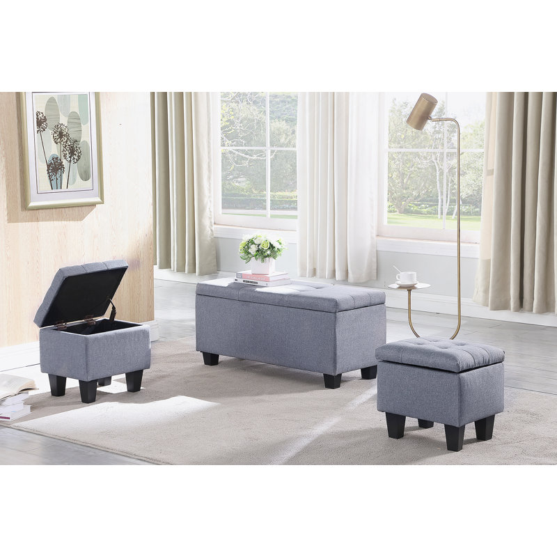 Banc de rangement rembourré Bryne