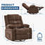 Fauteuil inclinable et pivotant à 360 ° avec porte-gobelets et poches pour adultes-1978620269