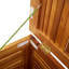 Alpen Home Shirli 90cm W 0L Water Resistant Solid Wood Deck Box in Brown