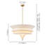 Lustre moderne 5 lumières en tissu Boho