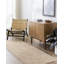 Tapis beige en polyester tissé à la machine Vanshi-418615164
