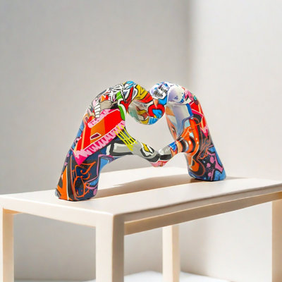 Sculpture entrelacée de cœurs - Décoration de table élégante