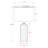 Riko Standard Blue Ceramic and Ivory Shade Metal Table Lamp, 23.08'' H X 12.8'' W X 12.8'' D