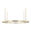 Mick De Giulio Stagger Large Ring Chandelier in Hand Rubbed Antique Brass with Acrylic shade-2021241164-2021241153