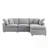 L-Shaped Modular Sofa With Reversible Chaise