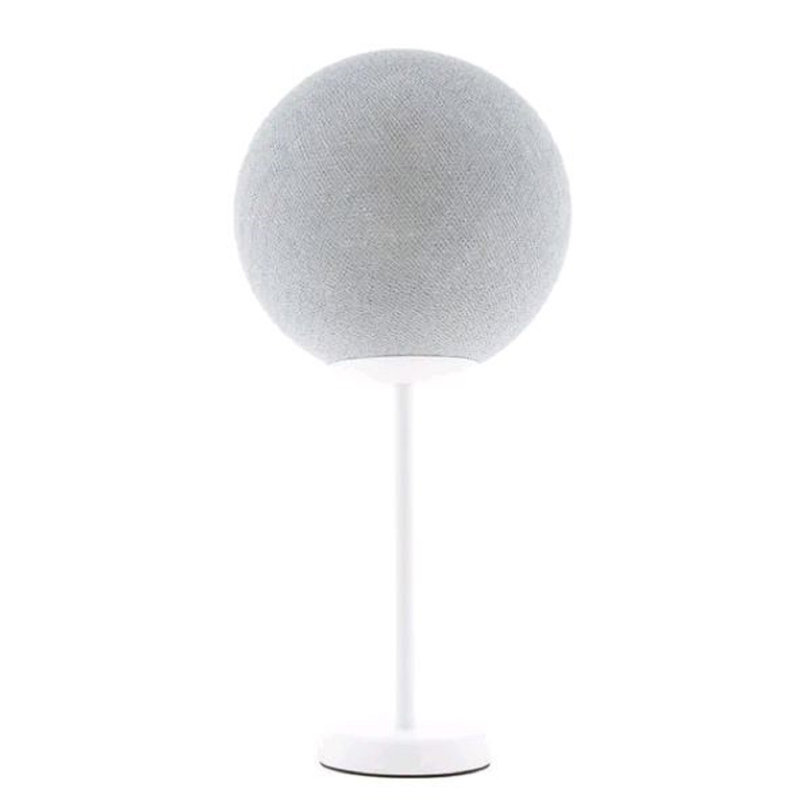 Lampe de table en métal, H 12,2 po x l 12,2 po x P 12,2 po, Gris pierre
