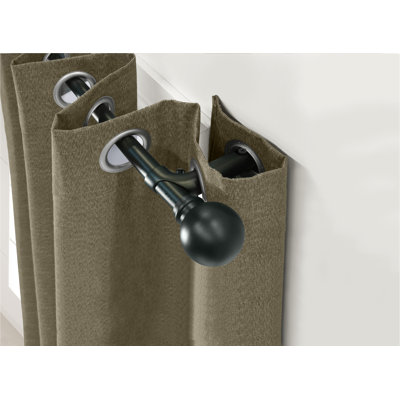 Tringle à rideaux simple en aluminium Regolo