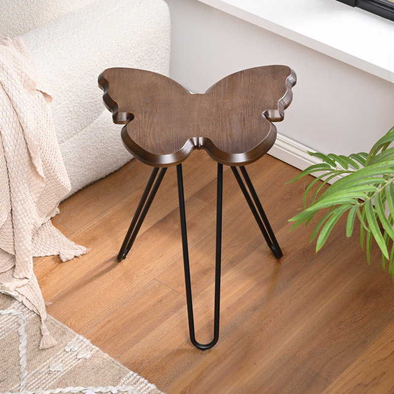 Butterfly-Shaped End Table