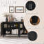 Buffet Mid-Century moderne avec portes géométriques symétriques-301142229