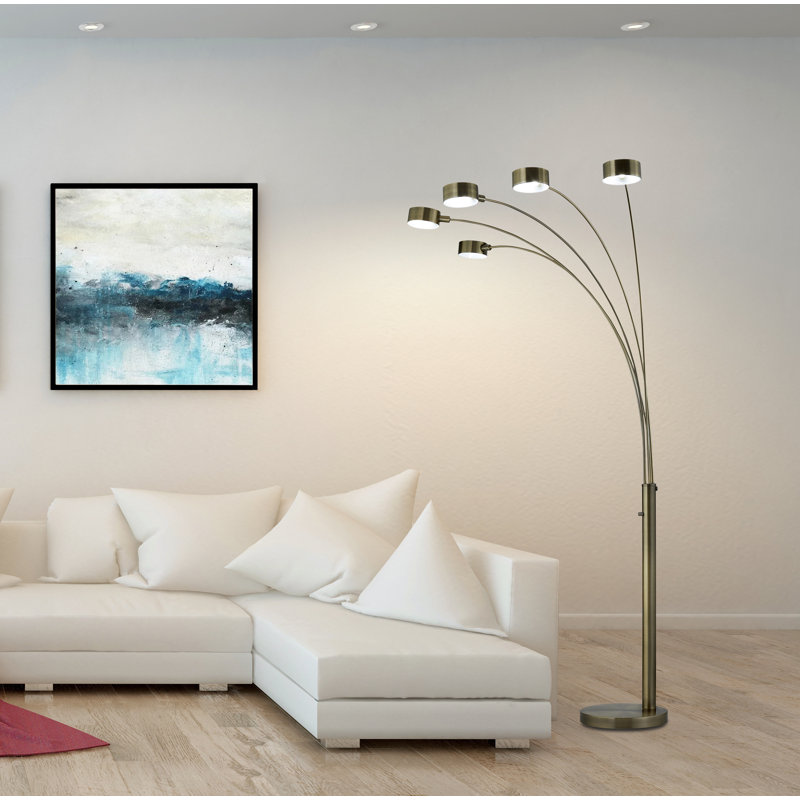 Micah 88'' Gold Tree Floor Lamp
