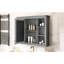 Armoire murale moderne avec miroir - 35 po x 27,5 po, rangement polyvalent, intimité dissimulée, miroir facile à assembler, poignée rétro, espace généreux-97417713