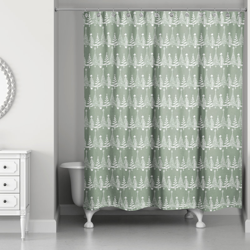 Rideau de douche simple Delmond