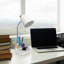  Lampe de bureau compartimentée avec support pour tablette / iPhone / iPad / col de cygne pliable-138029225