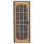 Porte d'entrée de sécurité - Panneau gris clair avec filet de ventilation en acier bronze, conception moderne à 15 grilles, verrouillable à deux trous-122427897-121605296