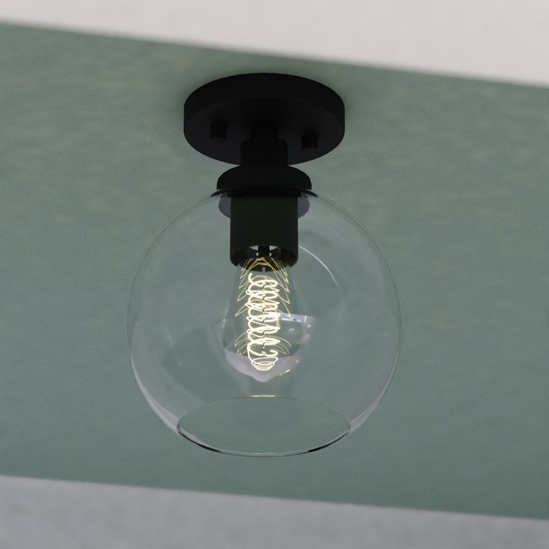 Plafonnier semi-encastré en verre Marshall