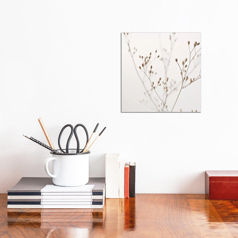 Wildflower Natural Beige I Square by Monika Strigel - Wrapped Canvas Print, 30.48 cm H x 30.48 cm W